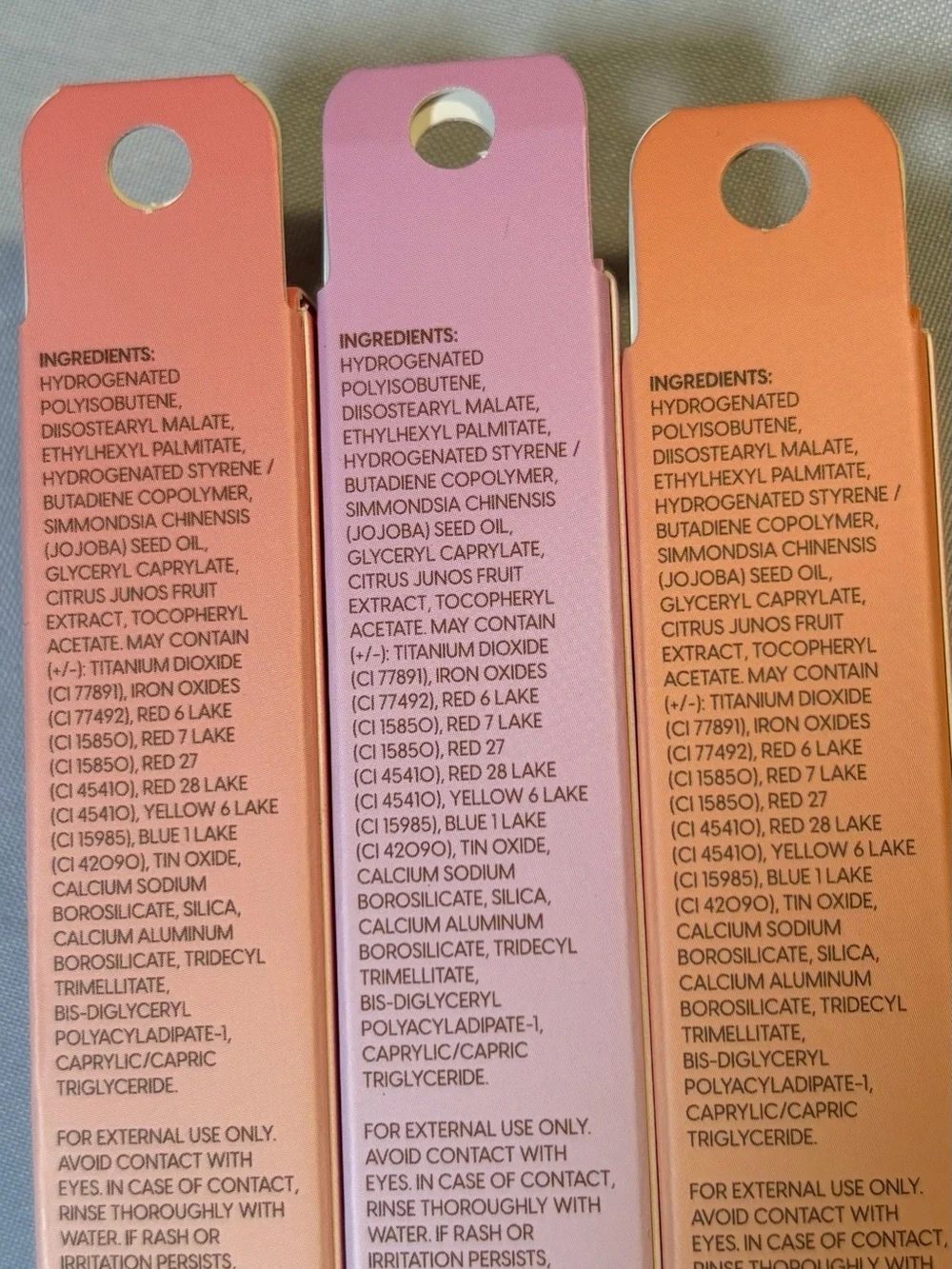 Kara Beauty pH Glow Color-Changing Lip Oil 3 Boxes 3 Shades New in Box